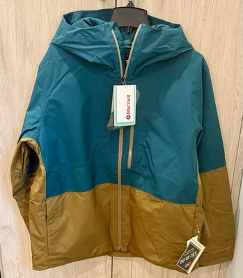 Chaqueta de esquí Marmot Lightray Gore-Tex para hombre nueva con etiquetas. Selva Oscura/Avellana. Talla grande Foto 1 de 4