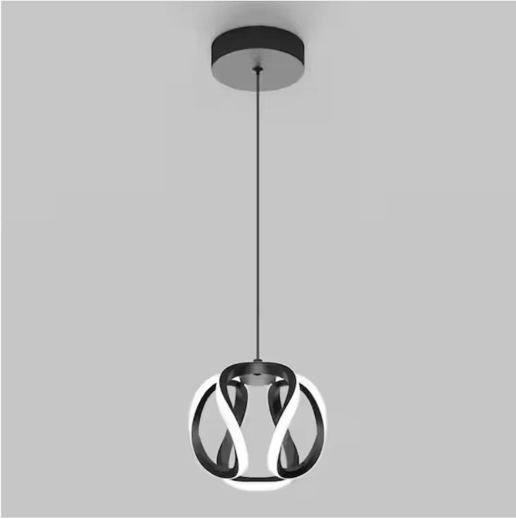 Artika Vivaldi PDT1-VIC-HD2BL 16W Matte Black LED Pendant Light for Kitchen Isla
