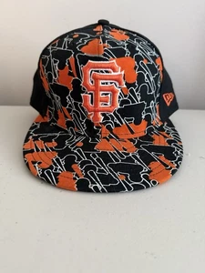 San Francisco Giants MLB New Era 59FIFTY Textured Hat Orange Black 7 3/4 61.5cm - Picture 1 of 10