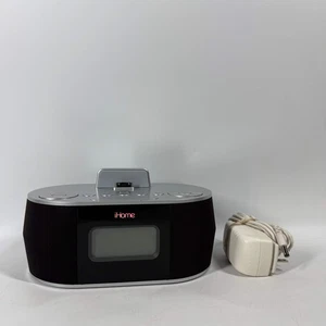 iHome iDN38 Apple Docking Station Dual Alarm Clock Radio - Picture 1 of 5