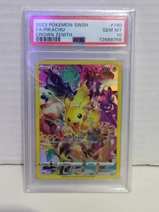 ⚡ 2023 Pokemon SWSH Crown Zenith Pikachu #160/159 PSA 10 Card TCG Gift Nintendo - Picture 1 of 2