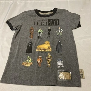 Disney Store Star Wars Return Of The Jedi 40th Anniversary Boys Shirt 7/8 - Picture 1 of 6