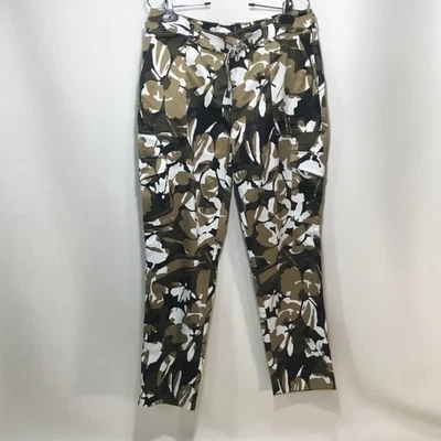 Pantalones Chicos Floral Camuflados Carga Bolsillo Mujer Talla 0 EE. UU. 4 Cinturón Satinado Boho Foto 1 de 4