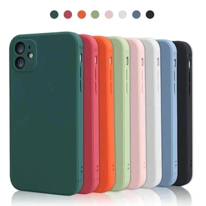 Shockproof Silicone Case For iPhone 16 15 14 13 12Pro Max XR 8 16 Pro 17 Pro Max - Picture 1 of 14