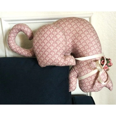 Винтажная мягкая плюшевая полка 80-х с розовым котом белый бант розы для скалолазания коттеджа - Изображение 1 из 4