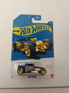 Bone Shaker * 2025 Hot Wheels 58th Anniversary Blue & Gold Chrome - Bild 1 von 3