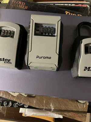 Three Locks 2 Master Lock, Combo Combination 1 Puroma Lock Great Deal - Image 1 of 4