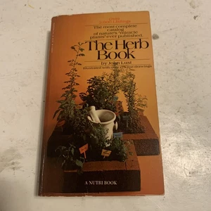THE HERB BOOK ~ John Lust 1974 Vintage Paperback Book Illustrated.   B10 - Picture 1 of 4