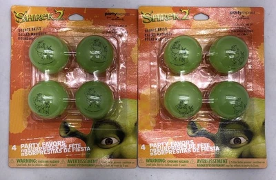 Juego de 2 bolas de rebote Shrek de colección sello Party Express nuevo sellado 2004 Foto 1 de 4