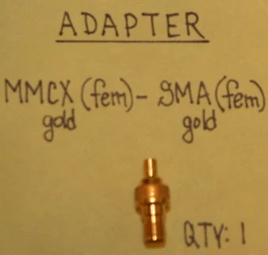 MMCX(Female) to SMA(Female) Gold Adapter - Picture 1 of 1