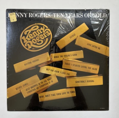 Kenny Rogers - Ten Years Of Gold  - Vinyl Record LP ** New, Mostly Sealed*** - Image 1 of 3