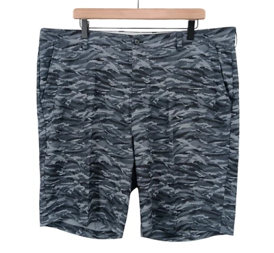 Greg Norman Golf Shorts Mens 41 (Tag 40) x 10 Grey Camo Performance Stretch NEW - Image 1 of 4
