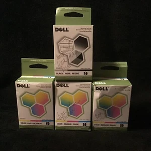 DELL 9 Tintenpatronen 3 Farben MK991, 1 schwarz MK 990 - Bild 1 von 2