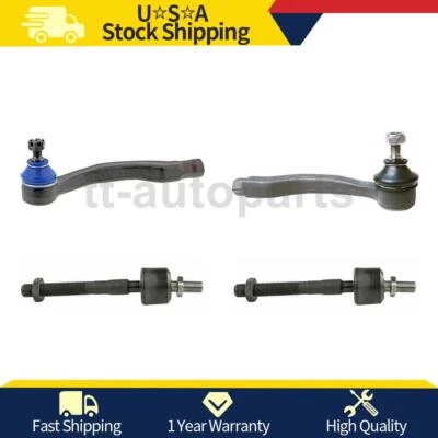 Extremo de barra de amarre exterior interior delantero Mevotech 4 piezas para Honda Civic 1988 1989 1990 Foto 1 de 4