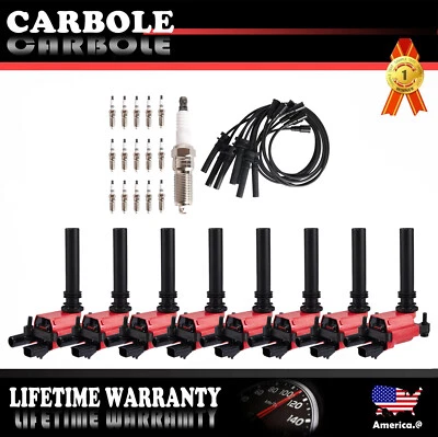 Para Dodge Ram 1500 2003-2005 5,7 L V8 Rendimiento Bobinas de encendido Bujías Cable Foto 1 de 4