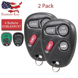 2 For 2001 2002 2003 2004 2005 Chevrolet Monte Carlo Keyless Key Fob Remote - Picture 1 of 7