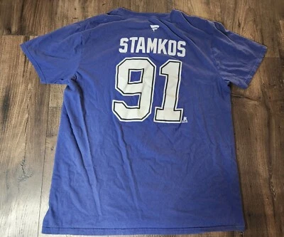 Mens L Steven Stamkos TAMPA BAY LIGHTNING REVERSE RETRO T Shirt  - Image 1 of 4