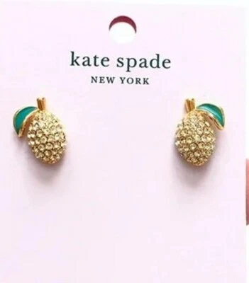 Kate Spade "PICNIC PERFECT" PAVE LEMON FRUIT Stud Earrings - Image 1 of 4