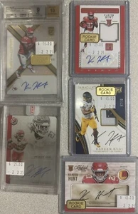 2017 KAREEM HUNT AUTO RARE LIMITED TOLEDO KC CHIEFS 37 LOT + SIGNED JERSEY RPA - Picture 1 of 23