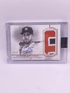 George Springer 2020 Topps Dynasty 3 Color Patch Auto /10 - ASTROS