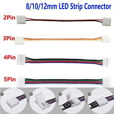 2/3/4/5 Pin LED Strip Connector F 8/10/12mm 3528 5050 5630 RGB LED Light to Wire