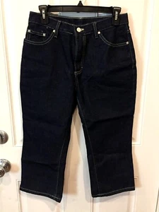 No Boundaries Girls Jeans Size 7 Juniors Blue Cotton Dark Wash Low Rise - Picture 1 of 10
