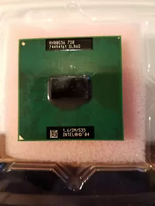 Intel Pentium M 730 2 MB L2 Cache FSB 533 MHz 1.6 GHz mPGA 478C CPU SL86G - Picture 1 of 2