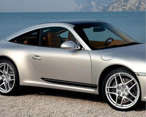 Racing Sport Stripe Car Sticker For Porsche 911 Cayman 718 Carrera Side Decals - Picture 1 of 6