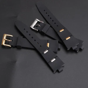 Gummi Silikon Uhrenarmband Armband für Bvlgari Diagono DP42C14SVDGMT 22x8 24x8 mm - Bild 1 von 17