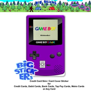 GameBoy Color Series Credit Card Skin Cover, Die-cut SMART Vinyl Decal Wrap - Picture 1 of 31