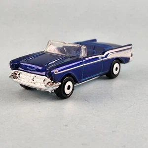 Matchbox Car 1957 Royal Blue Chevrolet Bel Air Convertible 1:66 1997 Mattel - Picture 1 of 10