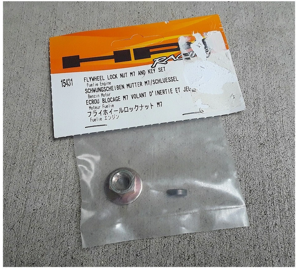 HPI Racing Locknut M7 and Key Set Flywheel 15431 Fuelie 23 2.0 / 26S / 26 Engine - Image 1 of 1