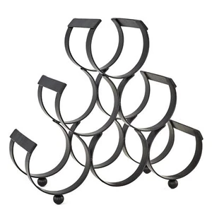 Old Dutch 1332 6 Bottle Wine Rack, Black - Picture 1 of 2