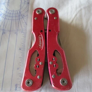 NAVAJA DE BOLSILLO MULTIFUNCIÓN VINTAGE PLEGABLE Berkley ALICATES ROJO CUCHILLO de camping - Imagen 1 de 12
