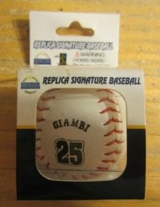 Jason Giambi Steiner Sports 1.5" Mini Replica Signature Baseball MLB Yankees NIP - Picture 1 of 5