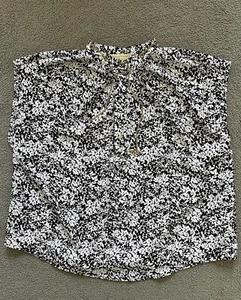 MICHAEL KORS Blouse size XL - Brown/White Floral print - Picture 1 of 10