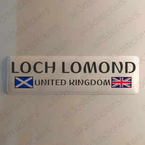 Loch Lomond Scotland UK Sticker 4.70x1.18" Domed Resin 3D Flag Stickers Decal - Picture 1 of 1