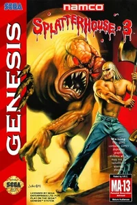 Splatterhouse 3 Sega Genesis Box Art Poster Multiple Sizes 11x17-24x36 - Picture 1 of 1