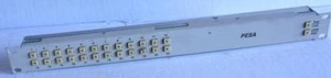 PESA INDUSTRIES PUSH BUTTON CONTROL PANEL, 24 SOURCE, RACK MOUNT, USED w/ WARRAN - Picture 1 of 3