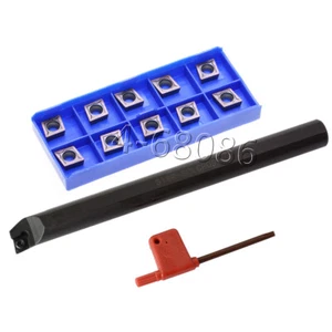 S18Q-SCLCR09 Innendrehmaschine Drehwerkzeughalter Innenloch + CCMT09T304 Einsatz - Bild 1 von 8