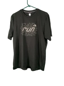 The North Face Men's Large Black Run Logo Short Sleeve Shirt - Picture 1 of 5