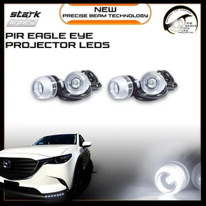 Eagle Eye 18mm Bright Projector WHITE 6K LED Fog Light DRL Backup Signal - 4 PCS - Picture 1 of 5