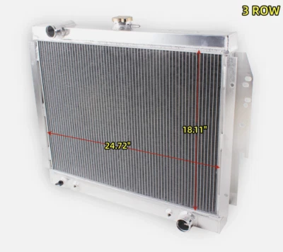 Radiador de aluminio de 2 filas para Dodge D150 D250 D350 W150 W250 Ram 1979-1993 5,9 L V8 Foto 1 de 4