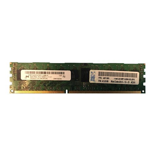 IBM 49Y1561 4GB 1Rx4 PC3-12800R DDR3 Memory Module 47Y0168 - Image 1 of 1