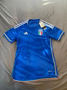 2023/2024 Italy Italia Adidas Home Aeroready Soccer Jersey Shirt Kit HS9895 S - Picture 1 of 8