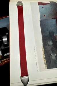 Seagull Pewter Fine Pewter Teddy Bear Red Ribbon Bookmark Bookmarker - 9.5 inch - Bild 1 von 5