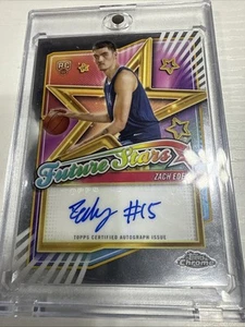 2024 2025 Zach Edey Topps Chrome NBA Future Stars RC Auto SSP Mint Basketball SP - Picture 1 of 7