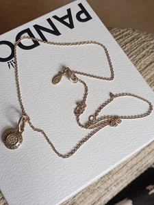 Pandora Silver Necklace With Pendant - Picture 1 of 2