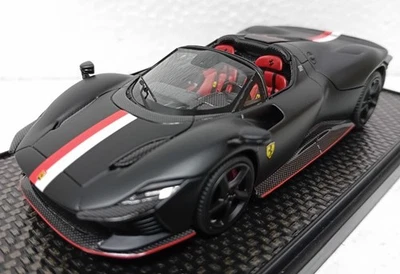 FERRARI DAYTONA SP3 TETTO APERTO 2021 LECLERC NERO OPACO 013/146 BBR C267CL - Immagine 1 di 3