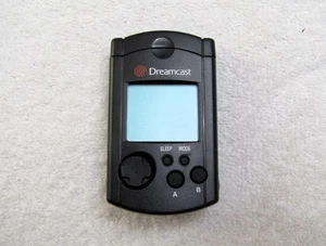 Official Sega Dreamcast Pure Black VMU Visual Memory Unit Card w Cap HKT-7000 JP - Picture 1 of 5